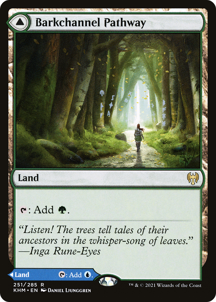 Voie Barkchannel // Voie Tidechannel (KHM-251) - Kaldheim Foil 