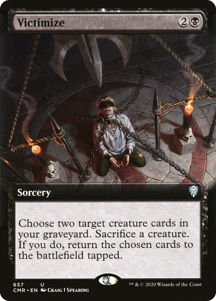 Victimize (Extended Art) (CMR-657) - Commander Legends: (Extended Art) Foil