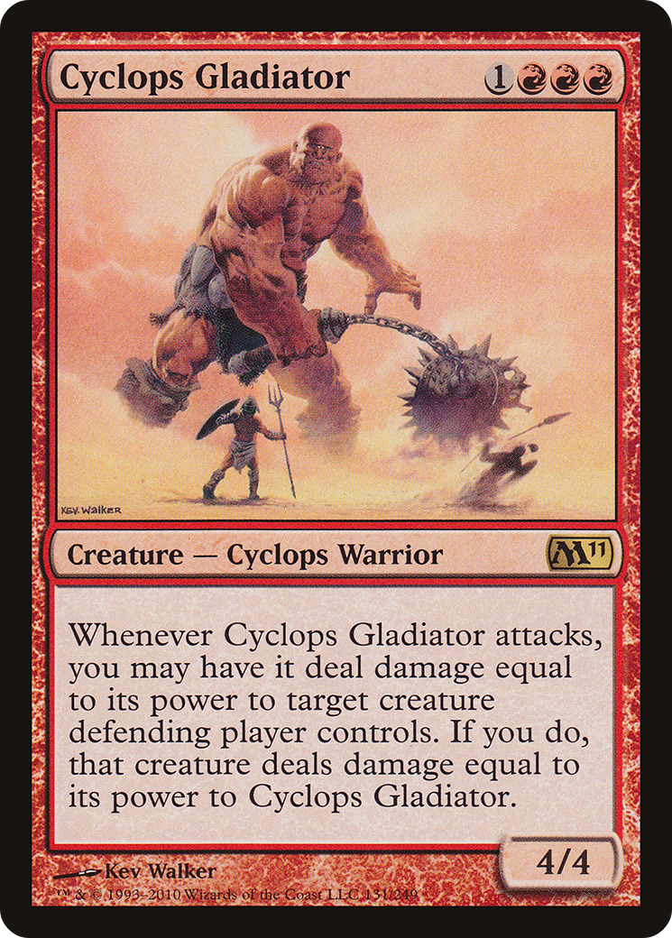 Cyclops Gladiator (M11-131) - Magic 2011 Foil