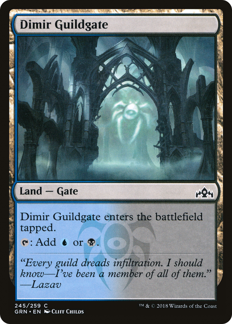 Dimir Guildgate (245) (GRN-245) - Guilds of Ravnica Foil