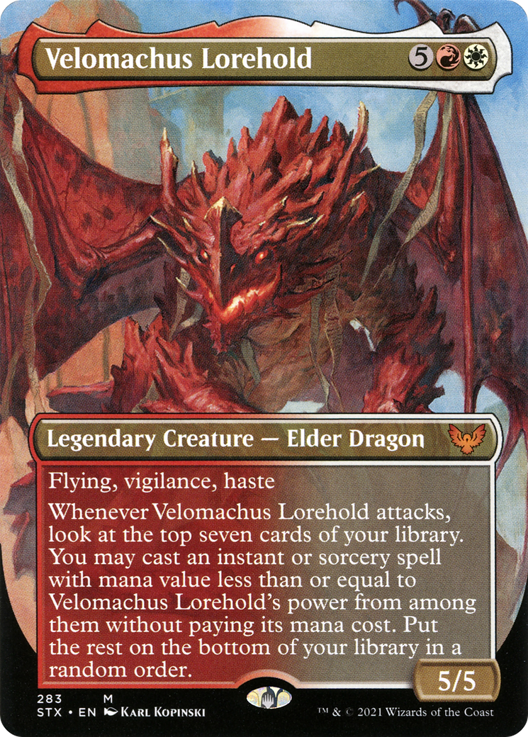 Velomachus Lorehold (Borderless) (STX-283) - Strixhaven: School of Mages (Borderless)