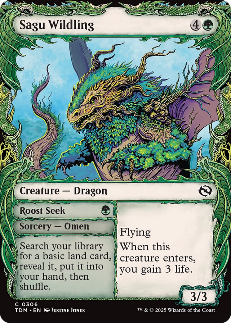 Sagu Wildling (Vitrine) (TDM-306) - Tarkir : Dragonstorm Foil 