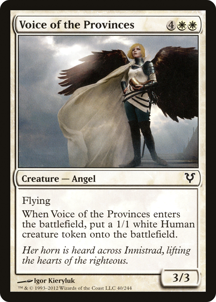 Voix des Provinces (AVR-040) - Feuille restaurée d'Avacyn