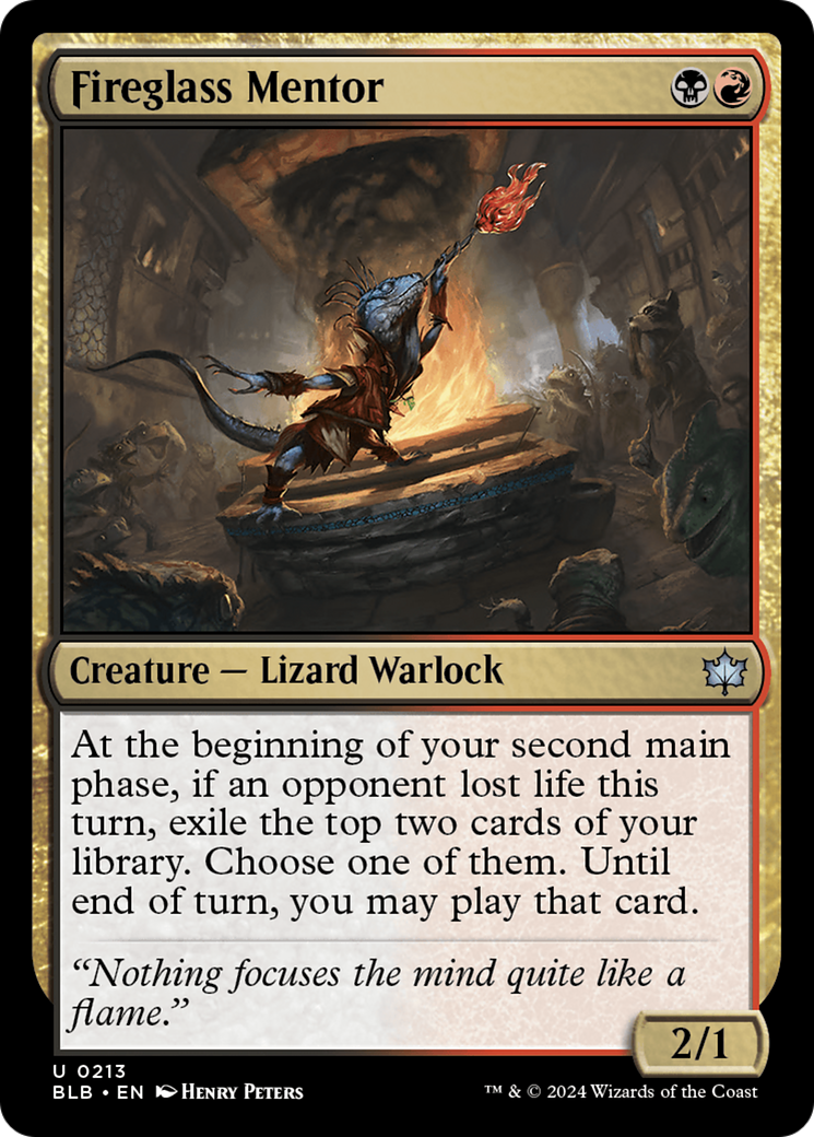 Mentor de verre de feu (BLB-213) - Bloomburrow 