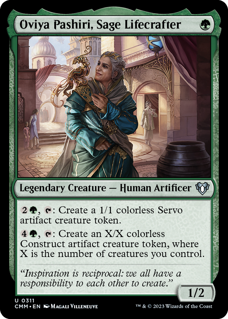 Oviya Pashiri, Sage Lifecrafter (CMM-311) - Commander Masters Foil 
