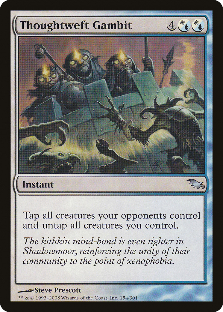 Gambit Thoughtweft (SHM-154) - Feuille Shadowmoor 