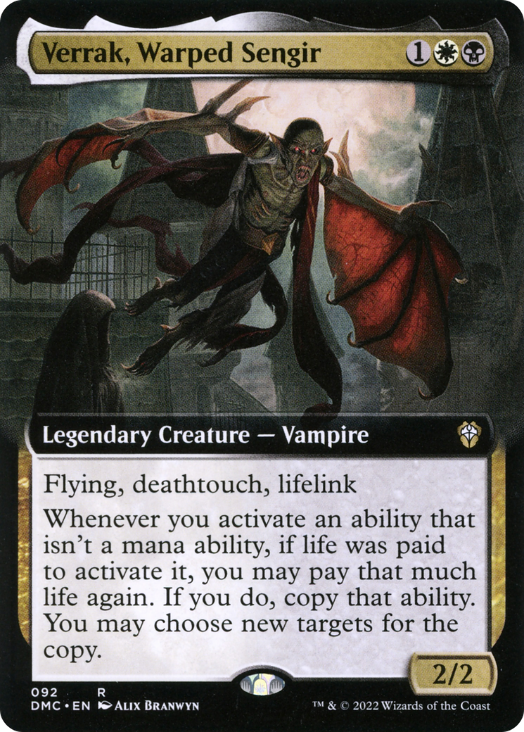 Verrak, Warped Sengir (Extended Art) (DMC-092) - Dominaria United Commander: (Extended Art)