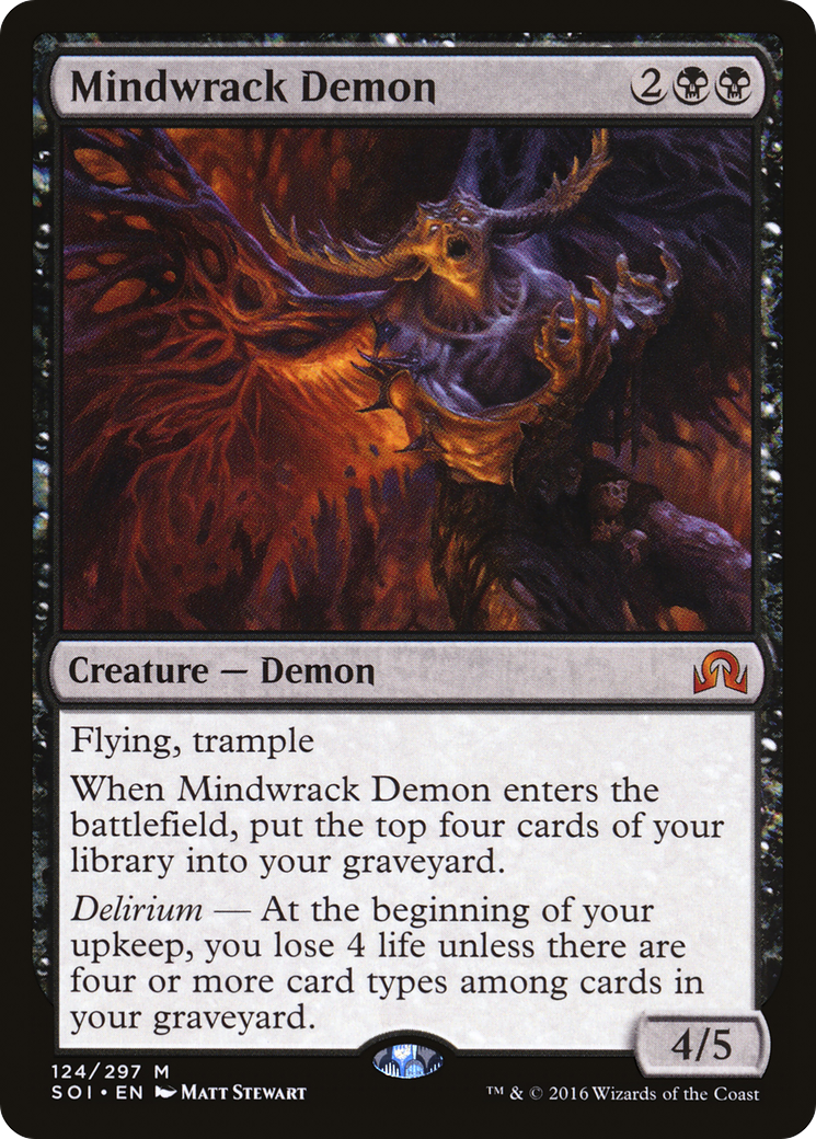 Mindwrack Demon (SOI-124) - Shadows over Innistrad Foil