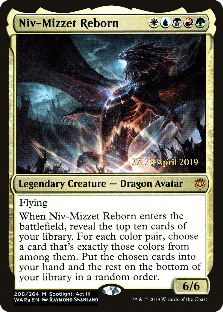 Niv-Mizzet Reborn (PRE-208S) - War of the Spark Promos Foil