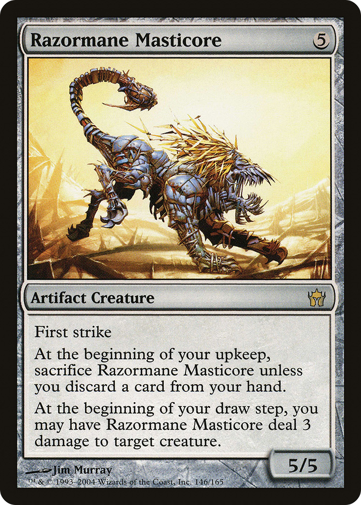 Masticore Razormane (5DN-146) - Feuille Fifth Dawn