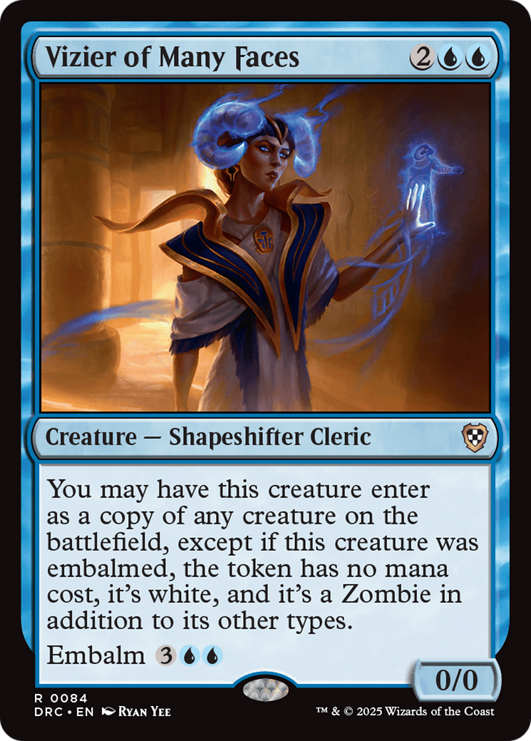 Vizier of Many Faces (DRC-084) - Commander: Aetherdrift