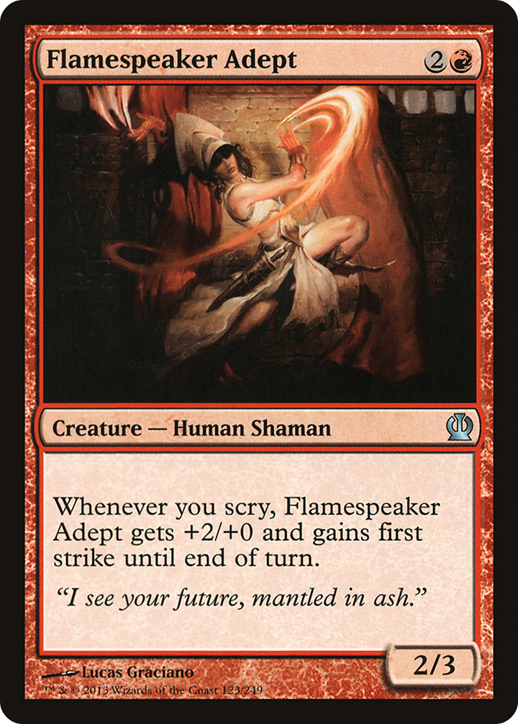 Expert Flamespeaker (THS-123) - Theros Foil 