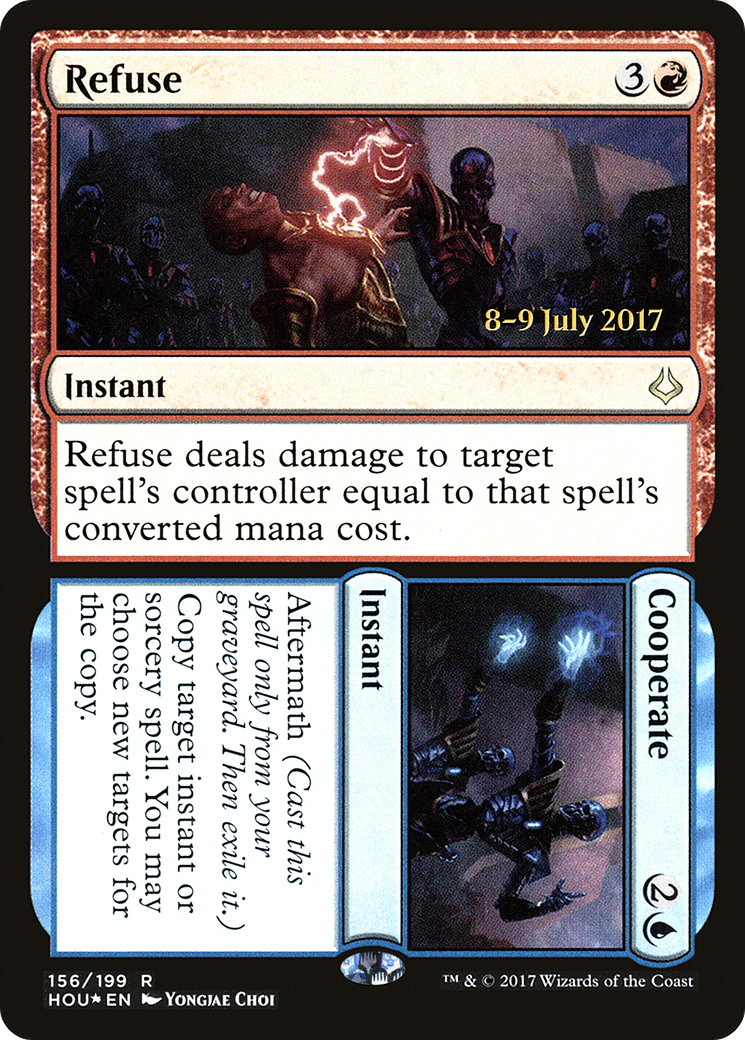Refuse // Cooperate (PRE-156S) - Hour of Devastation Promos Foil
