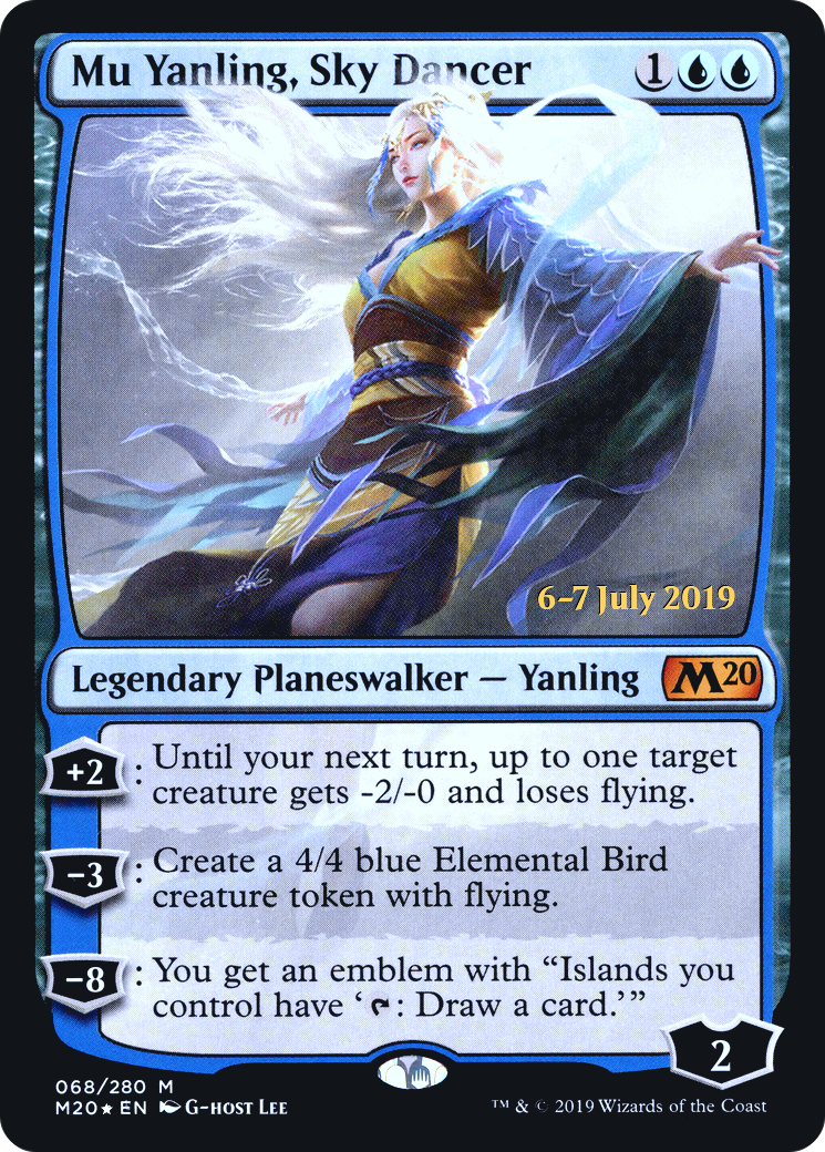 Mu Yanling, Sky Dancer (PRE-68S) - Core Set 2020 Promos Foil