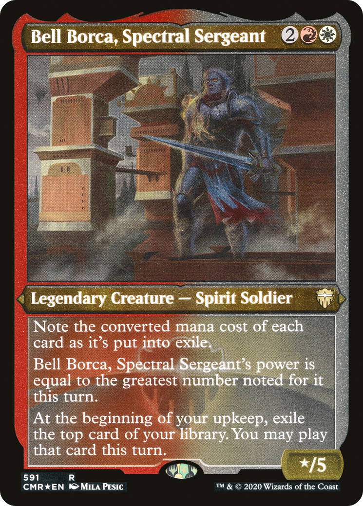 Bell Borca, sergent spectral (CMR-591) - Commander Legends Etched Foil 