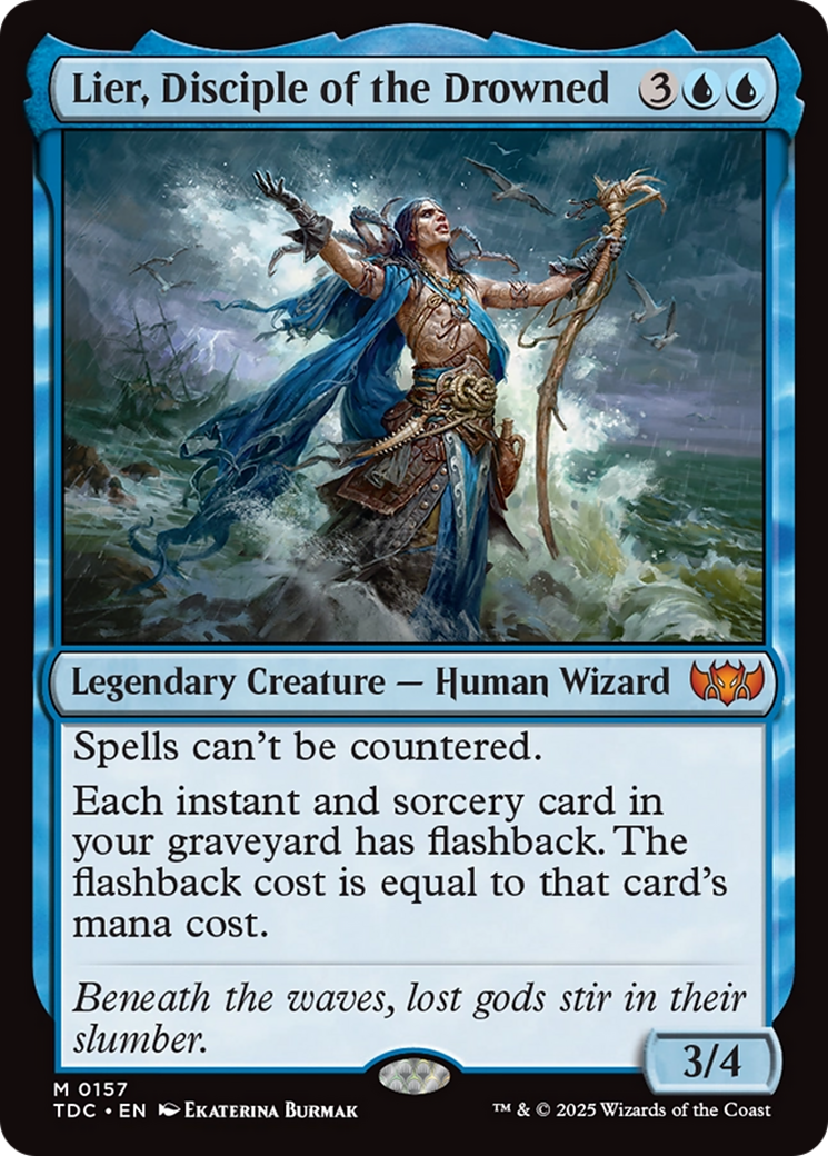 Lier, disciple des noyés (TDC-157) - Commandant : Tarkir : Tempête de dragons 