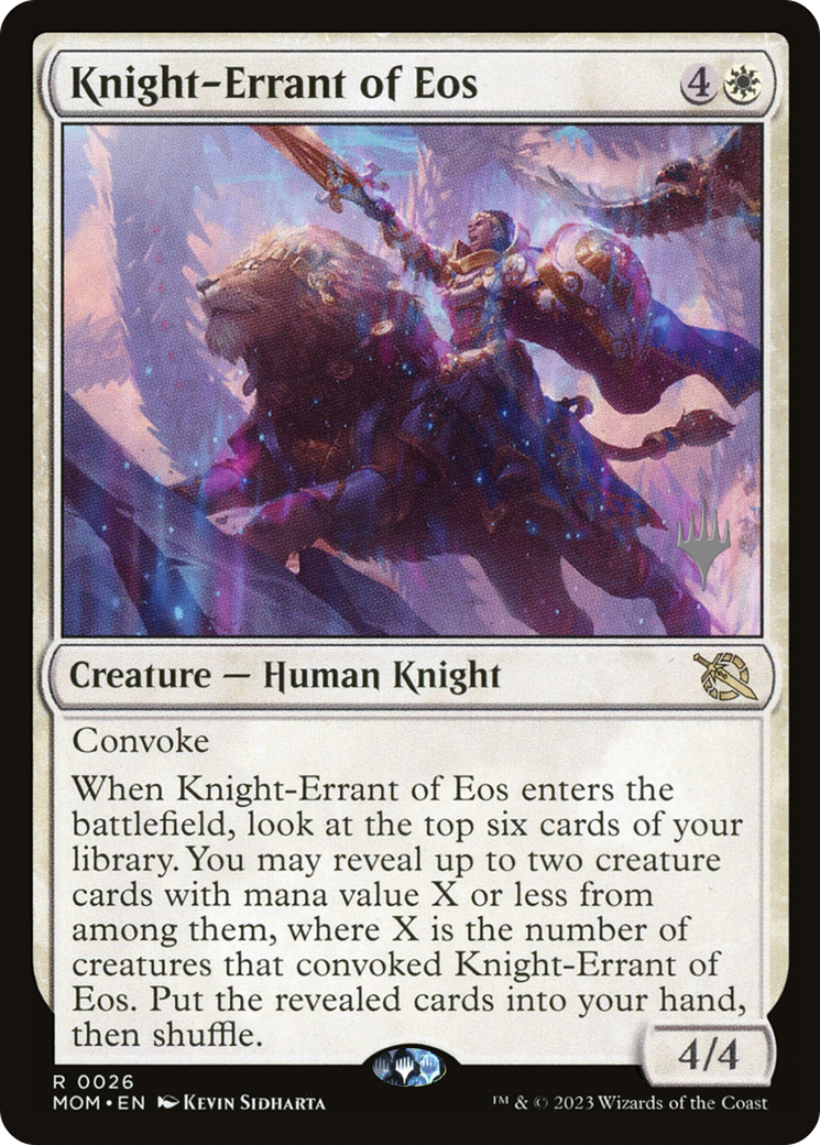 Knight-Errant of Eos (PPMOM-26P) - March of the Machine Promos