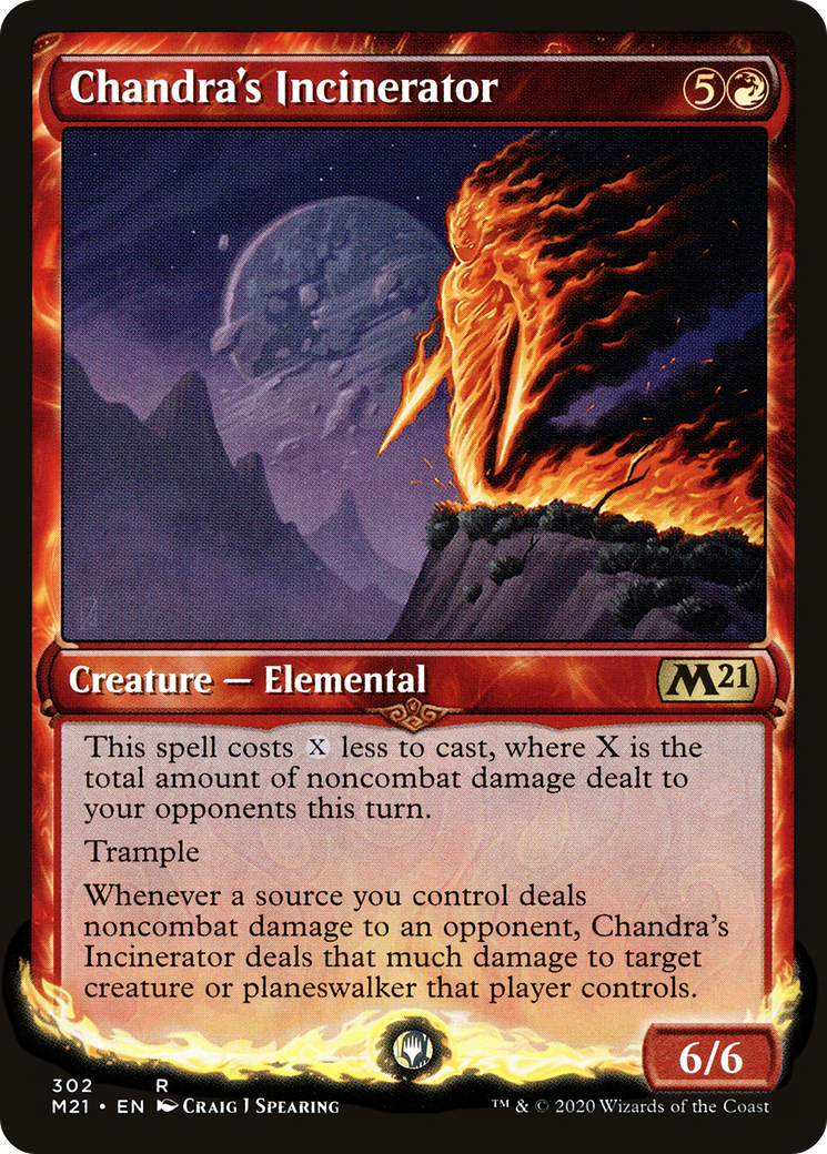 Chandra's Incinerator (Showcase) (M21-302) - Core Set 2021: (Showcase) Foil
