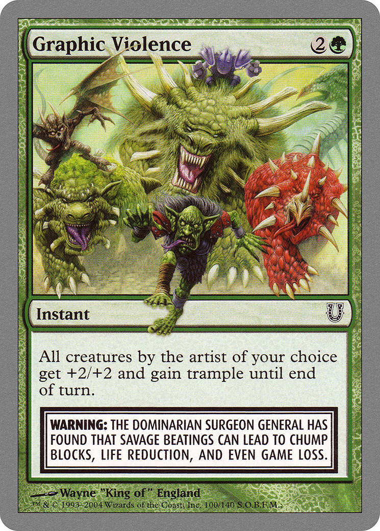 Violence graphique (UNH-100) - Unhinged Foil 