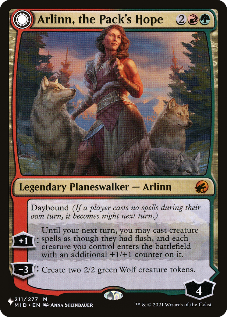 Arlinn, the Pack's Hope (LIST-MID-211) - The List: (Double Faced Transform)