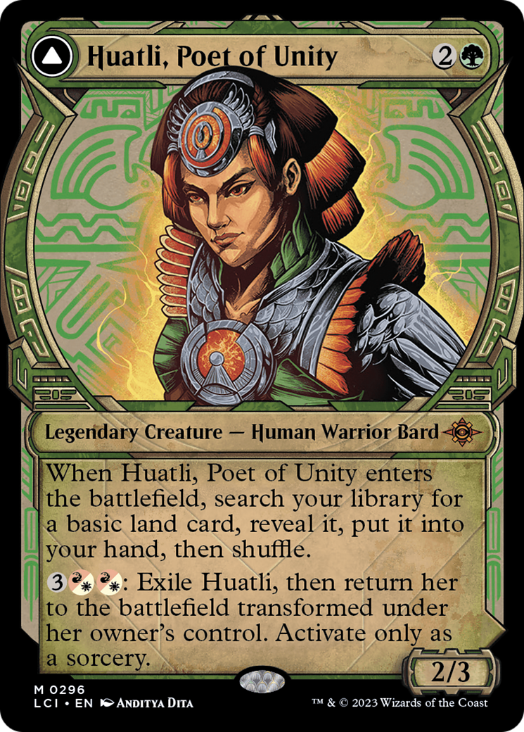 Huatli, Poet of Unity (Showcase) (LCI-296) - The Lost Caverns of Ixalan: (Showcase) Foil
