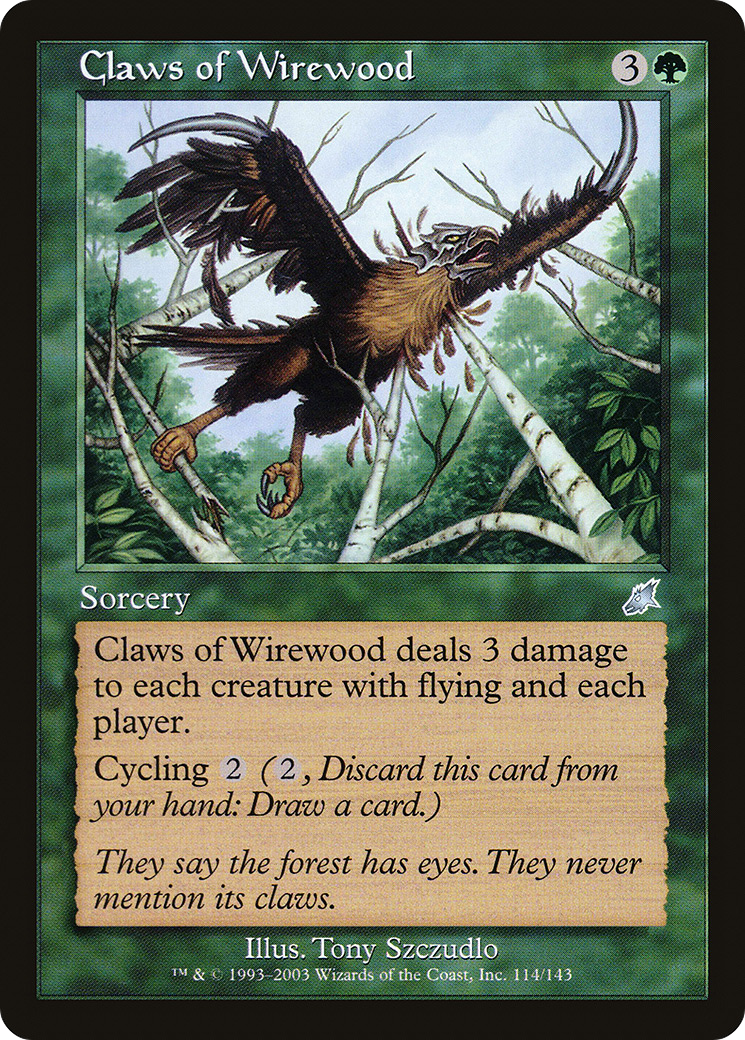 Griffes de bois de fil (SCG-114) - Feuille de Fléau 