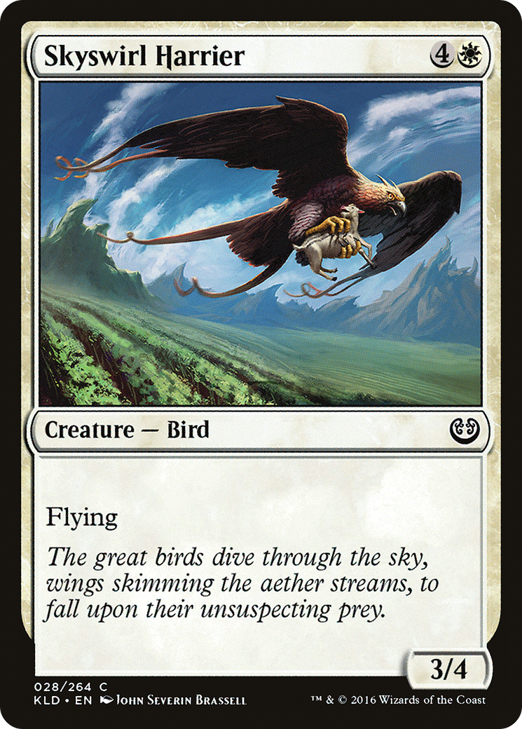 Skyswirl Harrier (KLD-028) - Feuille de Kaladesh 