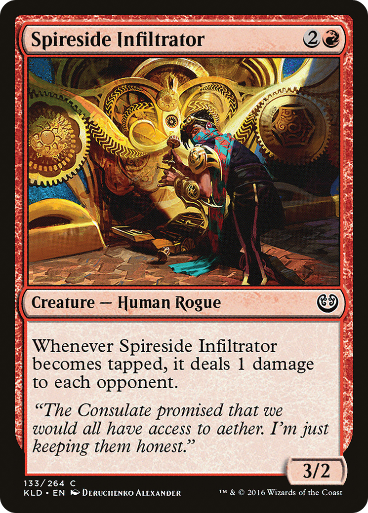 Infiltrateur Spireside (KLD-133) - Feuille de Kaladesh 