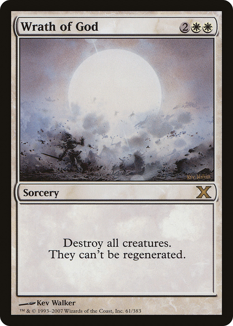 Wrath of God (10E-061) - Tenth Edition Foil