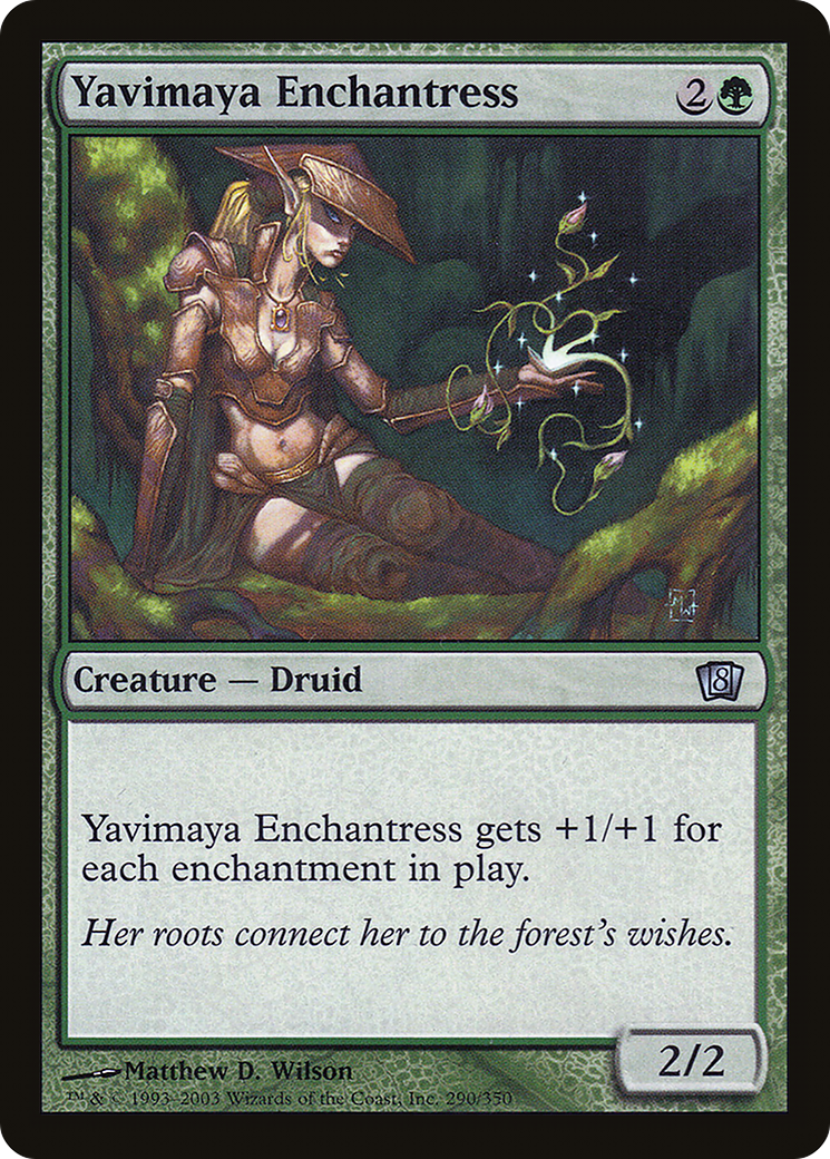 Yavimaya Enchantress (8ED-290★) - Huitième édition