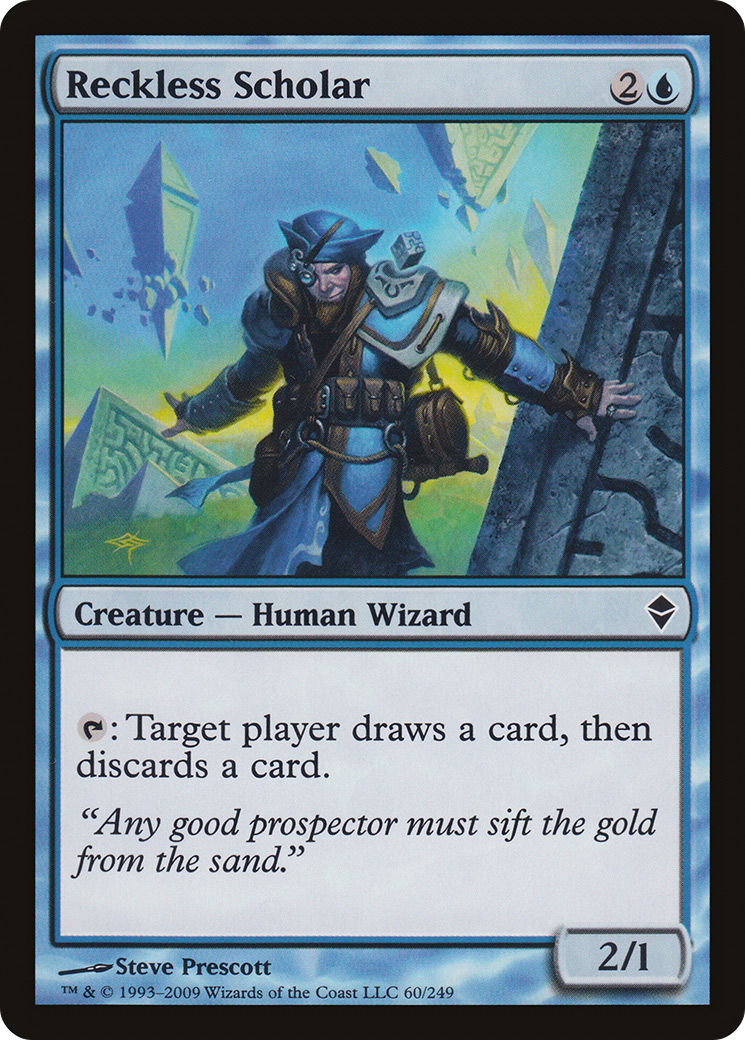 Reckless Scholar (ZEN-060) - Zendikar Foil