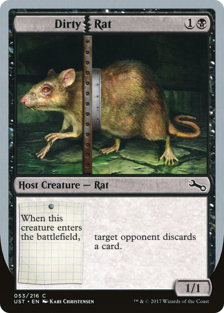 Rat sale (UST-053) - Feuille instable 