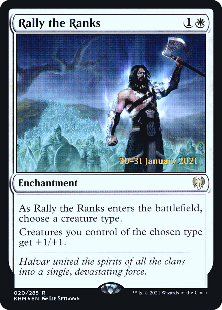 Rally the Ranks (PRE-20S) - Kaldheim Promos Foil