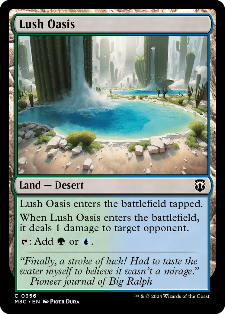 Oasis luxuriante (M3C-356) - Commandant de Modern Horizons 3 