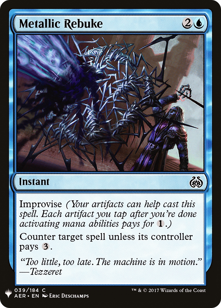 Metallic Rebuke (LIST-AER-39) - The List