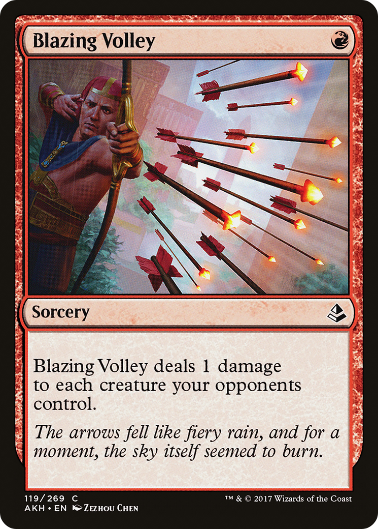 Volée flamboyante (AKH-119) - Feuille d'Amonkhet 