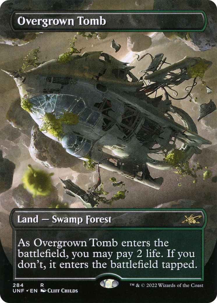 Overgrown Tomb (Borderless) (UNF-284) - Unfinity (Borderless)