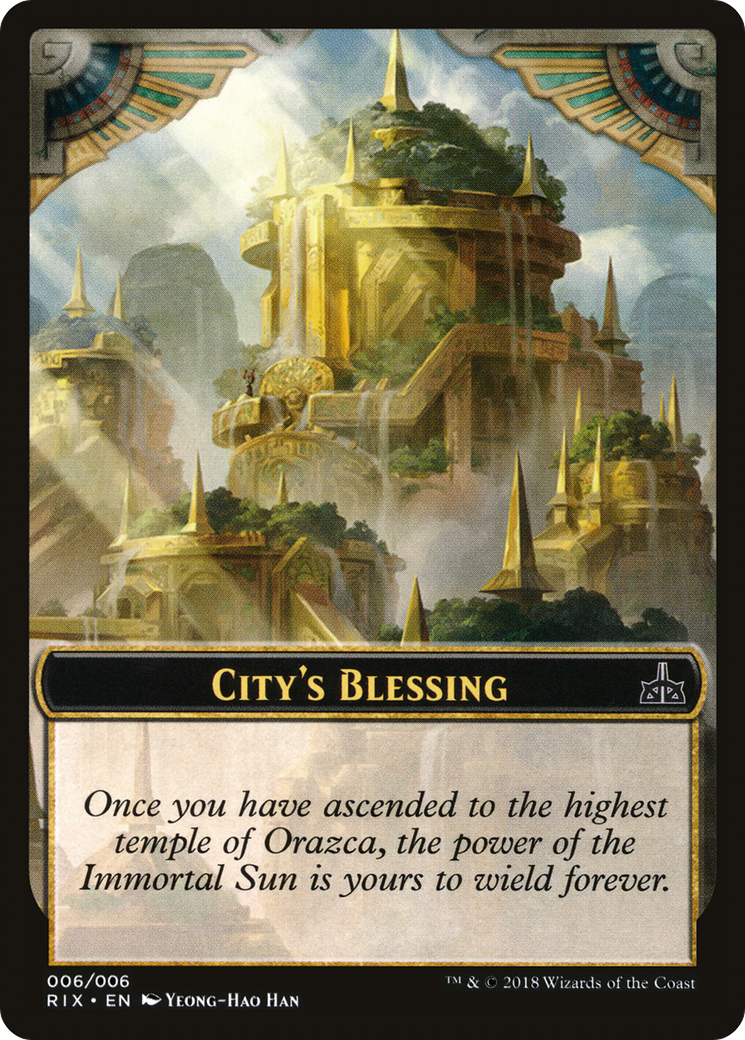 City's Blessing Token (006) (RIX-006) - Rivals of Ixalan Tokens