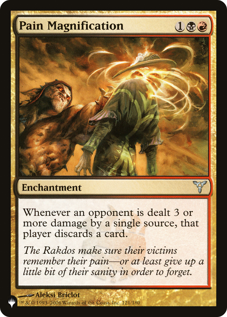 Pain Magnification (LIST-DIS-121) - The List