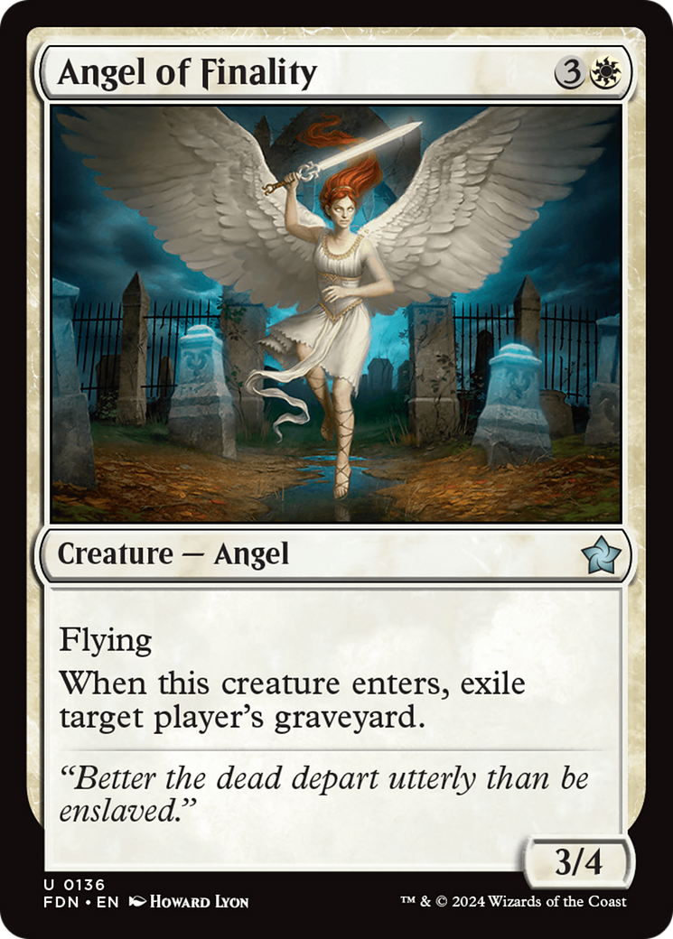 L'Ange de la Finalité (FDN-136) - Fondements