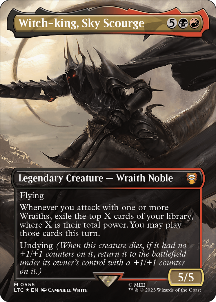 Roi-Sorcier, Fléau du Ciel (LTC-555) - Tales of Middle-earth Commander (Borderless) Foil 