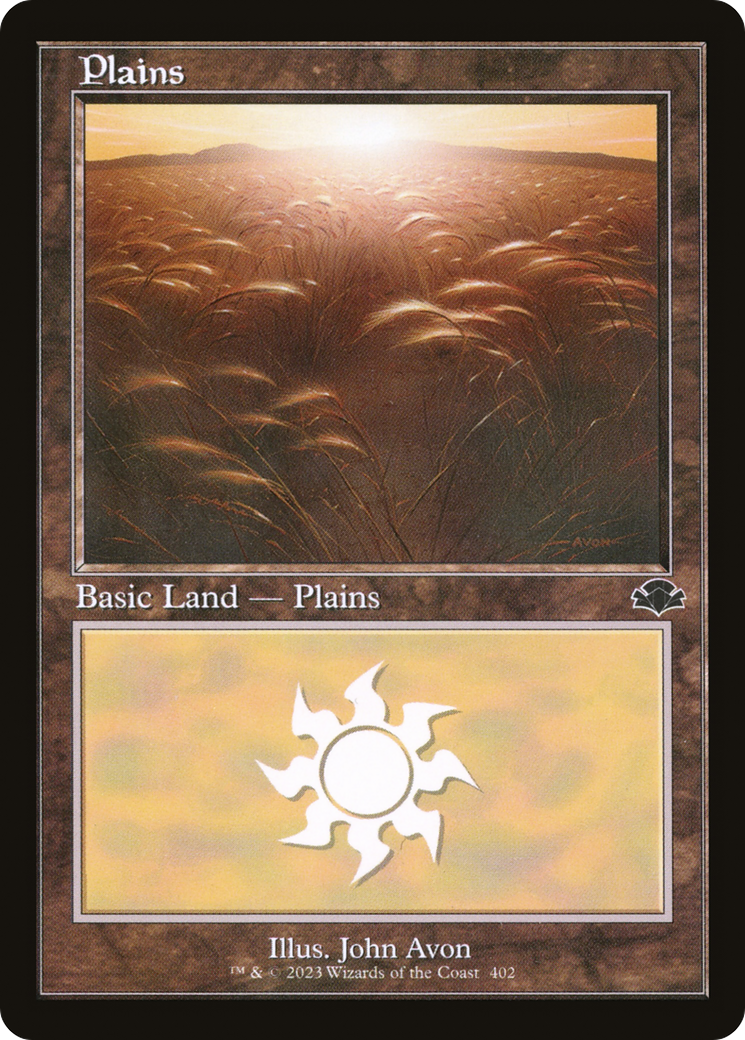 Plains (402) (Retro Frame) (DMR-402) - Dominaria Remastered Foil