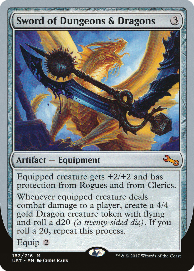 Épée de Donjons et Dragons (UST-163) - Feuille instable 