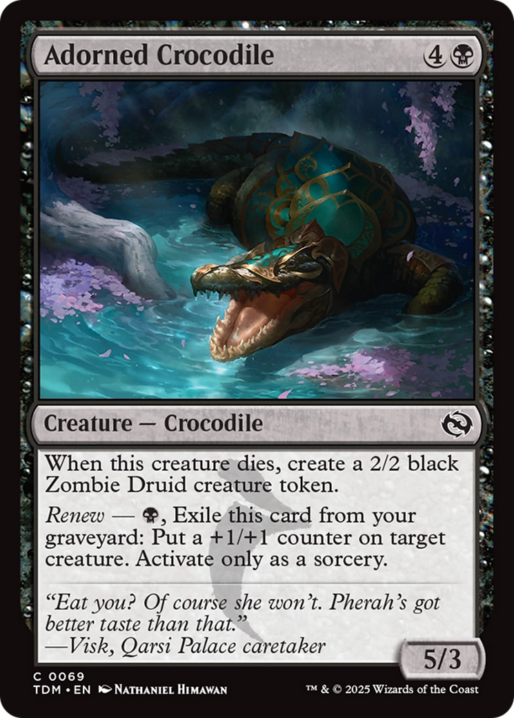 Crocodile décoré (TDM-069) - Tarkir : Tempête de dragons 