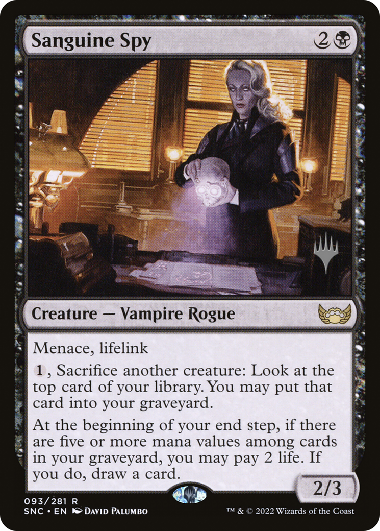 Sanguine Spy (PPSNC-93P) - Streets of New Capenna Promos Foil