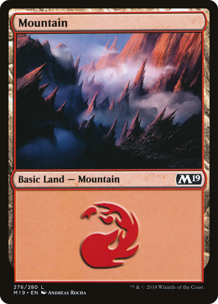 Mountain (276) (M19-276) - Core Set 2019 Foil