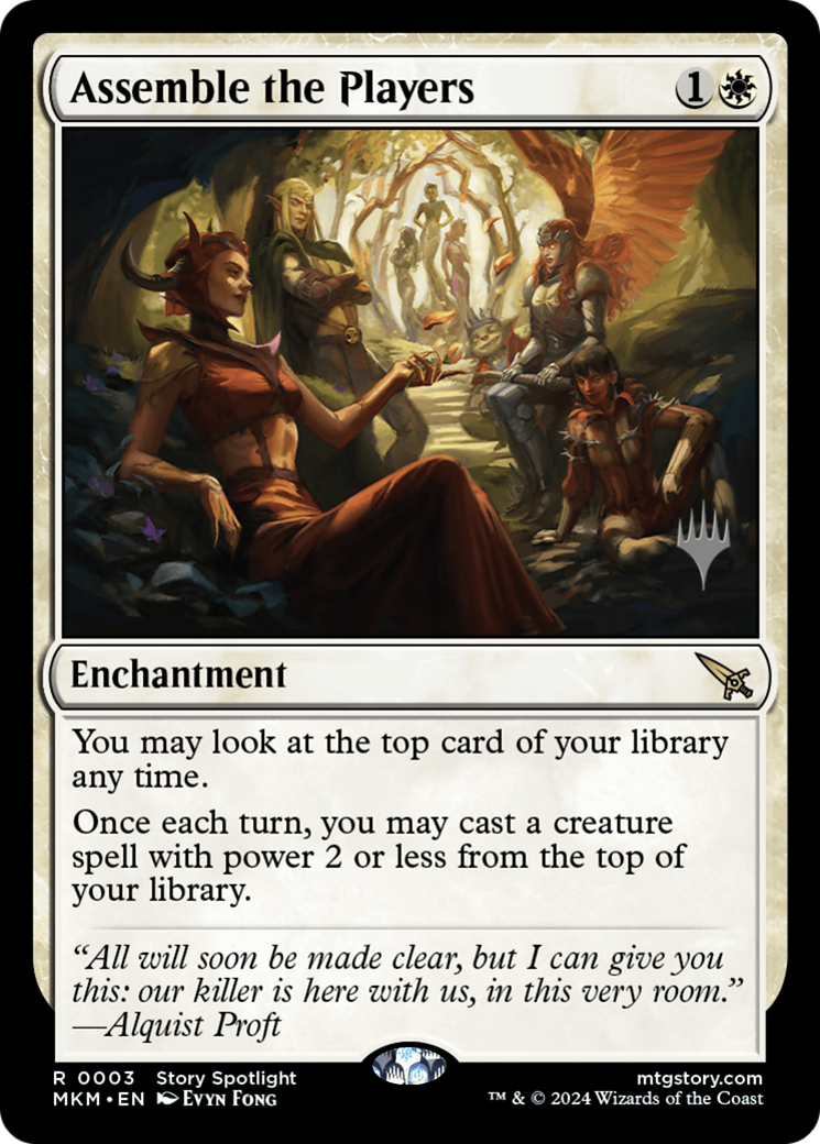 Rassemblez les joueurs (PMKM-03P) - Promotions Meurtres au Manoir Karlov