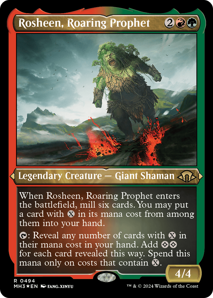 Rosheen, Prophète rugissante (MH3-494) - Horizons modernes 3 - Feuille gravée 