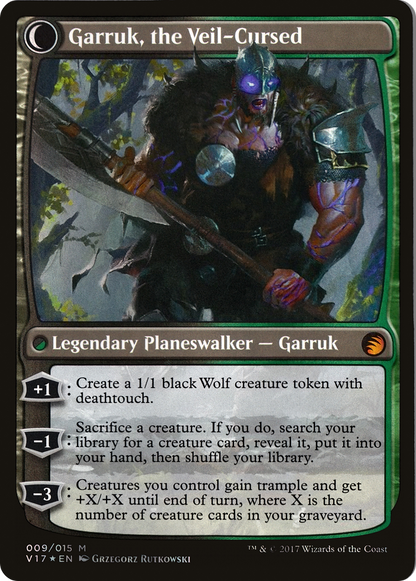 Garruk Implacable // Garruk, le Maudit du Voile (V17-009) - From the Vault : Transformation : (Transformation Double Face) Foil 