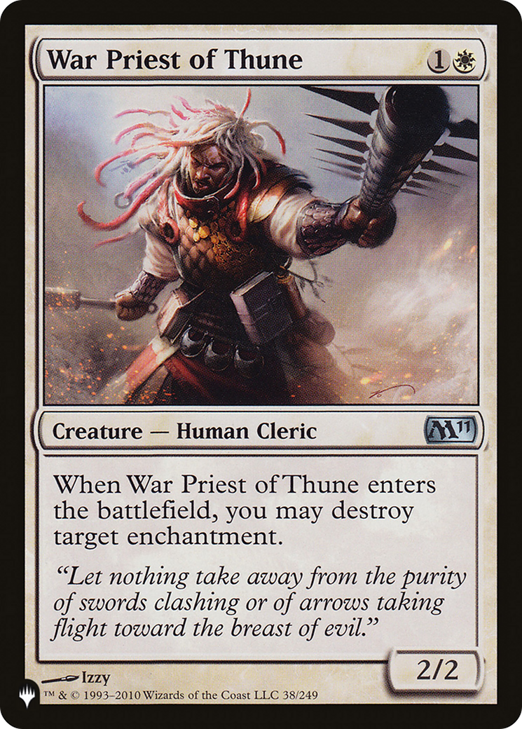 War Priest of Thune (LIST-M11-38) - The List